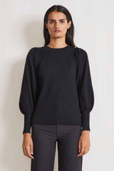 Apiece Apart - Eco Dewi Puff Sleeve Crew - Black