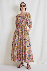 Apiece Apart - Tilton Tiered Maxi Dress - Wildflowers Cream Multicolor