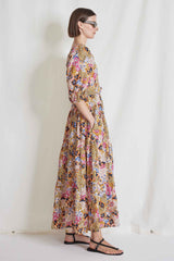 Apiece Apart - Tilton Tiered Maxi Dress - Wildflowers Cream Multicolor