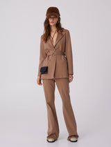 Sfizio - Flared Viscose Trousers - Winter Camel