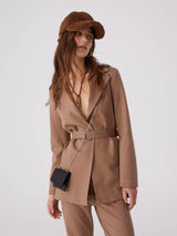 Sfizio - Jacket with Belt - Winter Camel