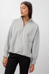 Rails - Bea Quarter Zip - Heather Grey Heather Grey