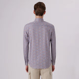 Bugatchi - James Floral Print Ooohcotton Shirt - Caramel