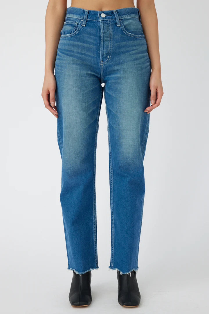 Moussy - Walmore Wide Straight Leg Jean - Blue
