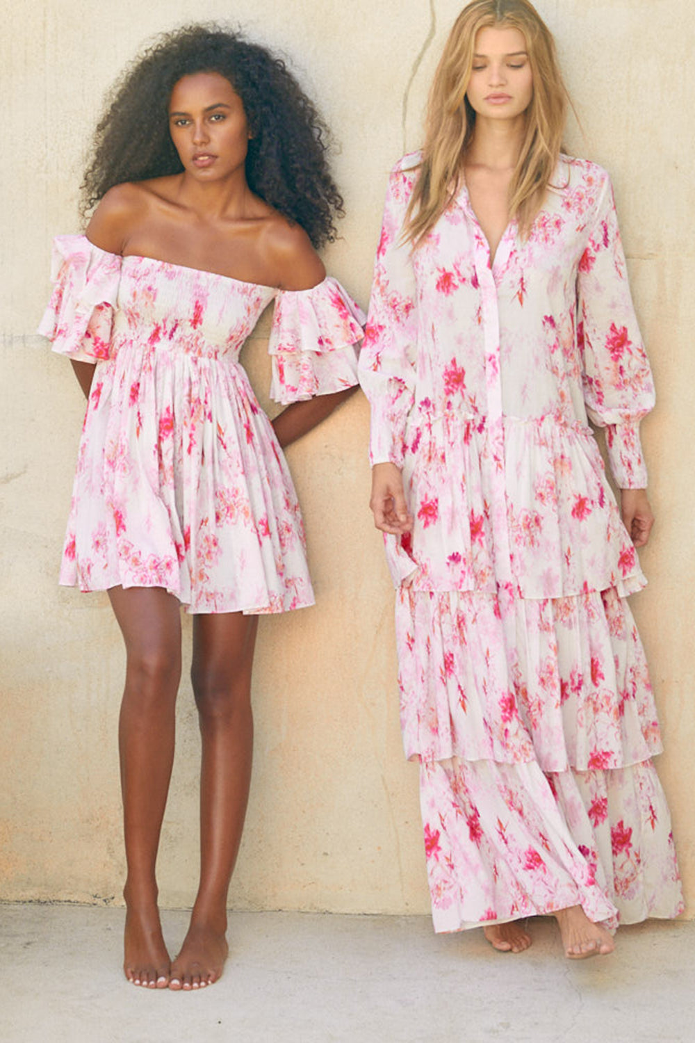 Misa - Dina Dress - Abstract Rose Flora