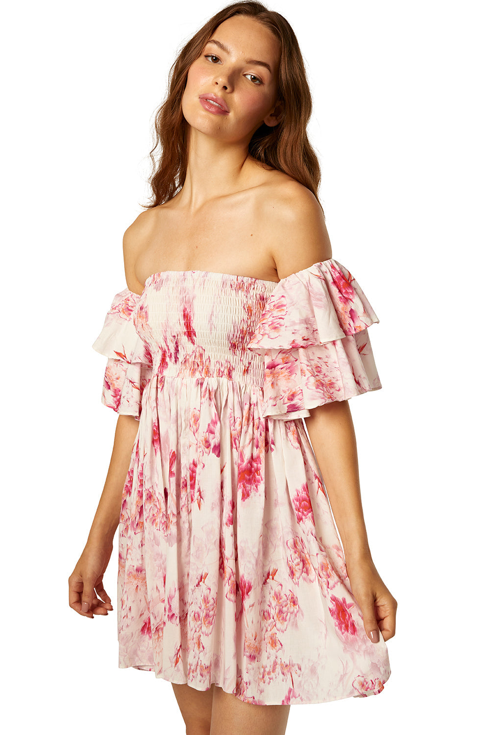 Misa - Dina Dress - Abstract Rose Flora