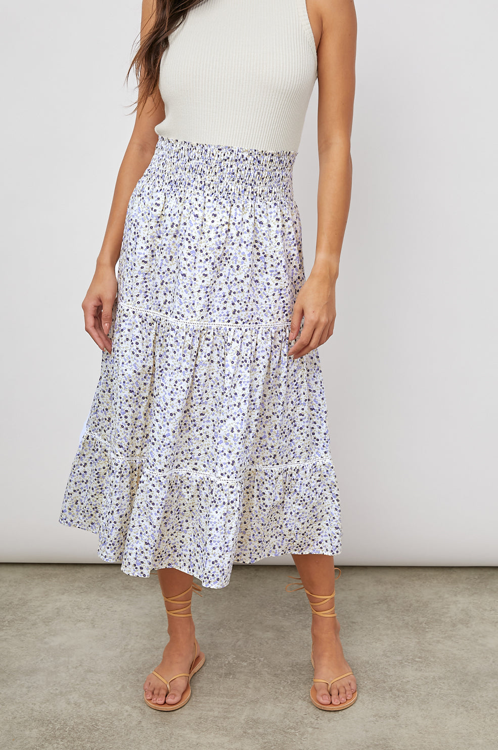 Rails - Edina Skirt - Watercolor Buds