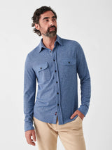 Faherty - Legend Sweater Shirt - Glacier Blue Twill