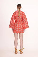 STAUD - Karlee Dress - Hibiscus Whirpool