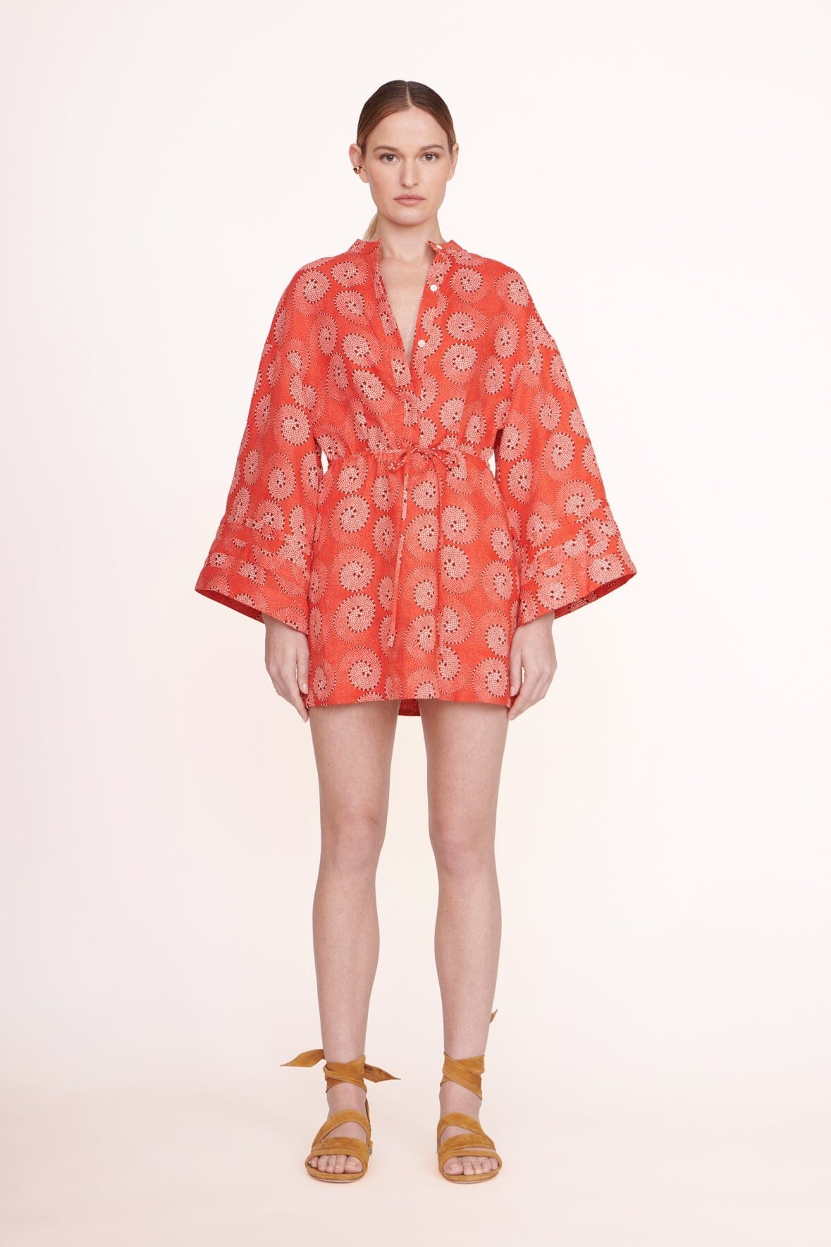 STAUD - Karlee Dress - Hibiscus Whirpool