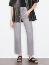 Frame - Le Jane Crop Raw Hem Jeans - Somber