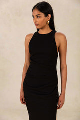 Misha - Marjorie Midi Dress - Black
