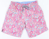 Michael's Swimwear - Men's Swim Trunks - Coral Floral