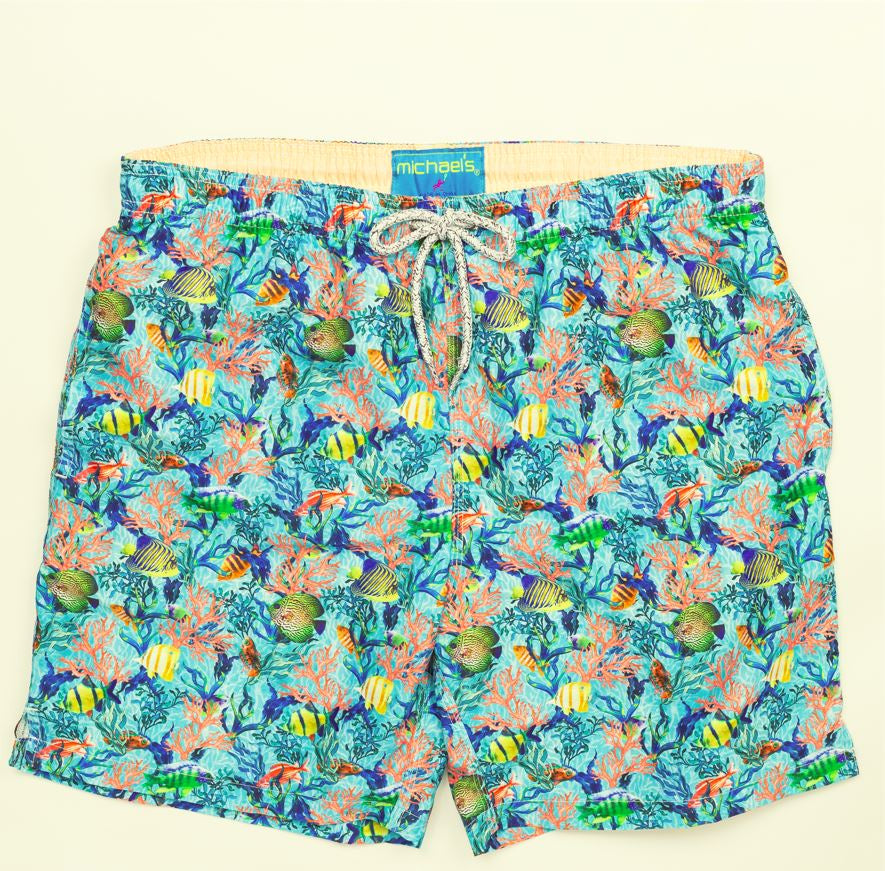 MICHAELS MENS FISH SWIM TRUNK SWVS2207C