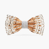 Brackish - Grey Bobwhite Bow Tie - Multicolor Quail Feathers