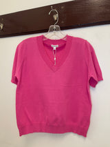 Minnie Rose - Cotton Cashmere Frayed Tee