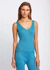 Knitss - Luna Sleeveless Top - Turquoise