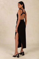 Misha - Marjorie Midi Dress - Black