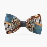 Brackish - Pollock Bow Tie - Multicolor Pheasant Feathers