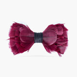 Brackish - Rosebud Bow Tie - Maroon Goose Feathers