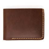 Schott- Steerhide Bi-Fold Wallet- Brown and Black